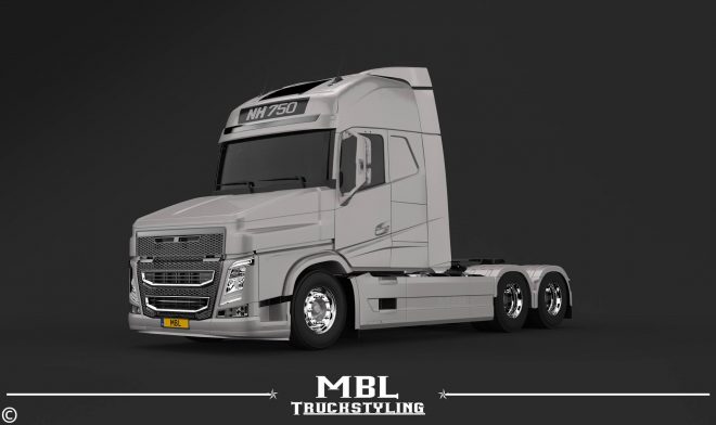 Jak mogłoby wyglądać nowe Volvo NH, czyli ciężarówka typu